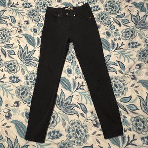 Madewell 9" Mid Rise Skinny Jeans, Size 27 (Black)
